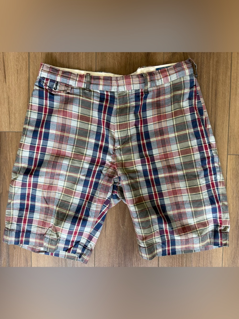 Polo Ralph Lauren Indian Madras Check Men’s Vintage Chino Shorts 34x10